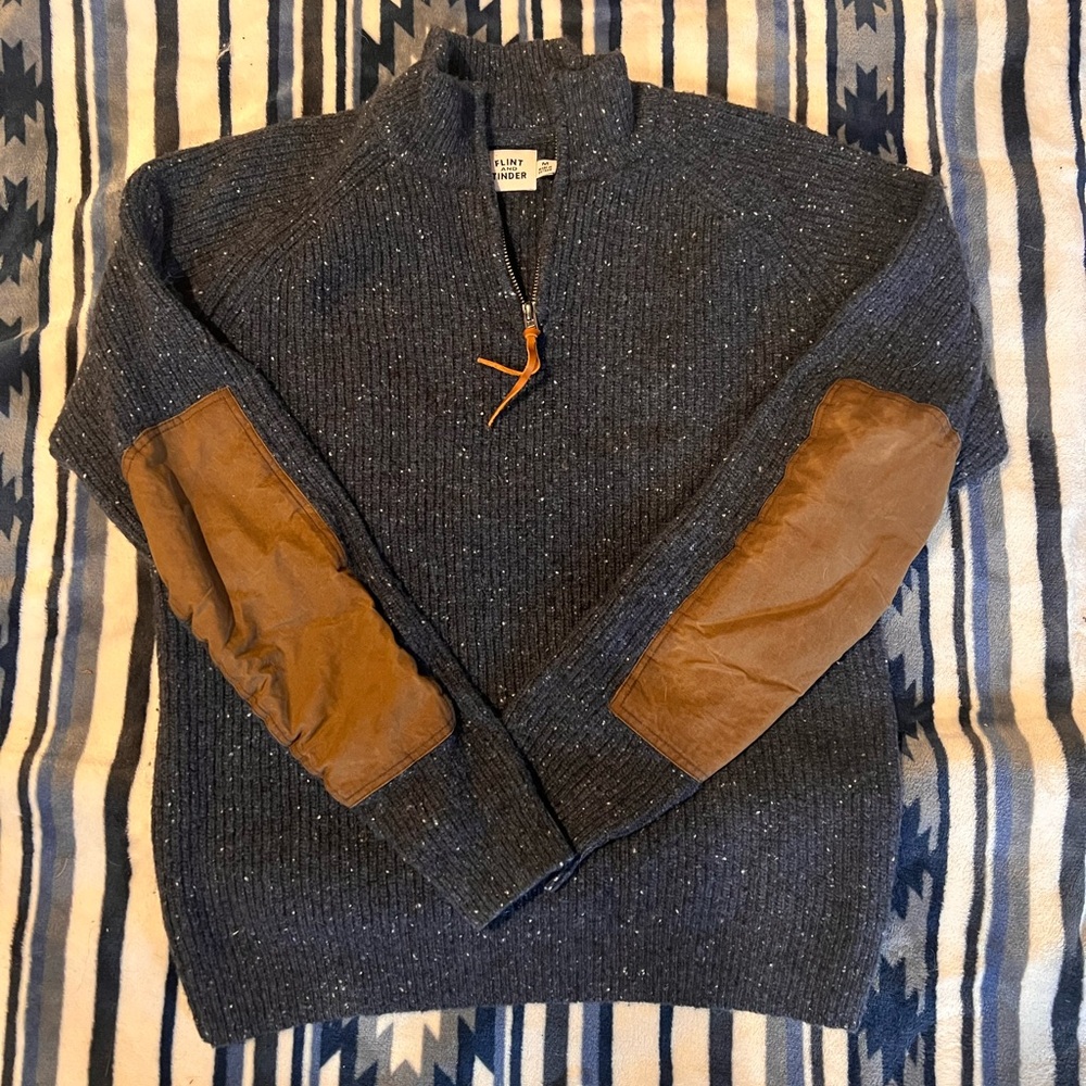 Flint and Tinder Highlands Quarter Zip Sweater.